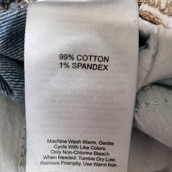 DKNY Rivington Slim Straight Crop Jeans Women's Size 26/2 Blue Stretch - Picture 6 of 7